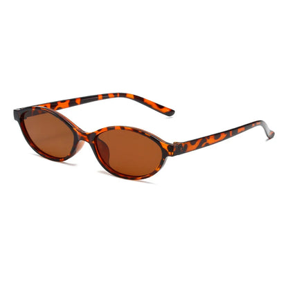 Retro Oval Cat Eye Sunglasses